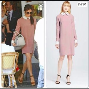 Elegant Pink Long-Sleeve Dress
